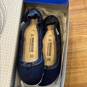 Birkenstock Women's Blue Canvas Shoes- size 38 (Birk) 7.5/8. NEW WITH TAG